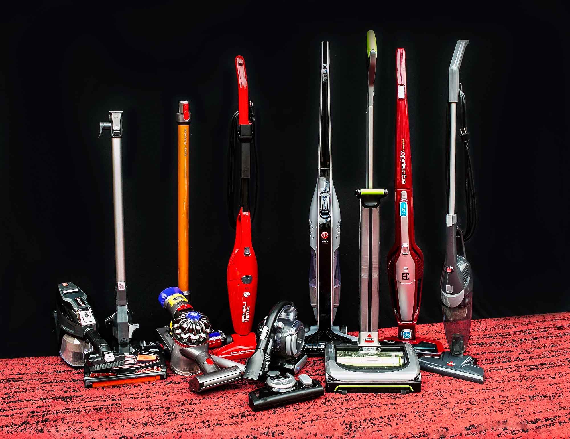 the best stick vacuums - group photo